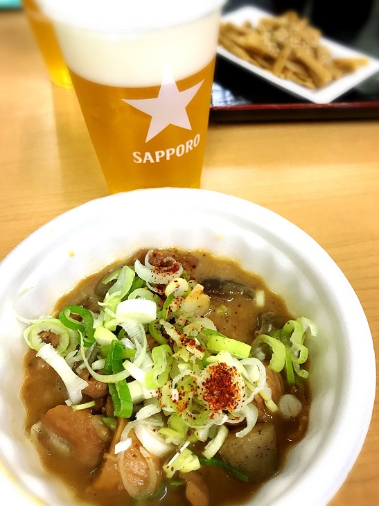 名物もつ煮＆生ビール